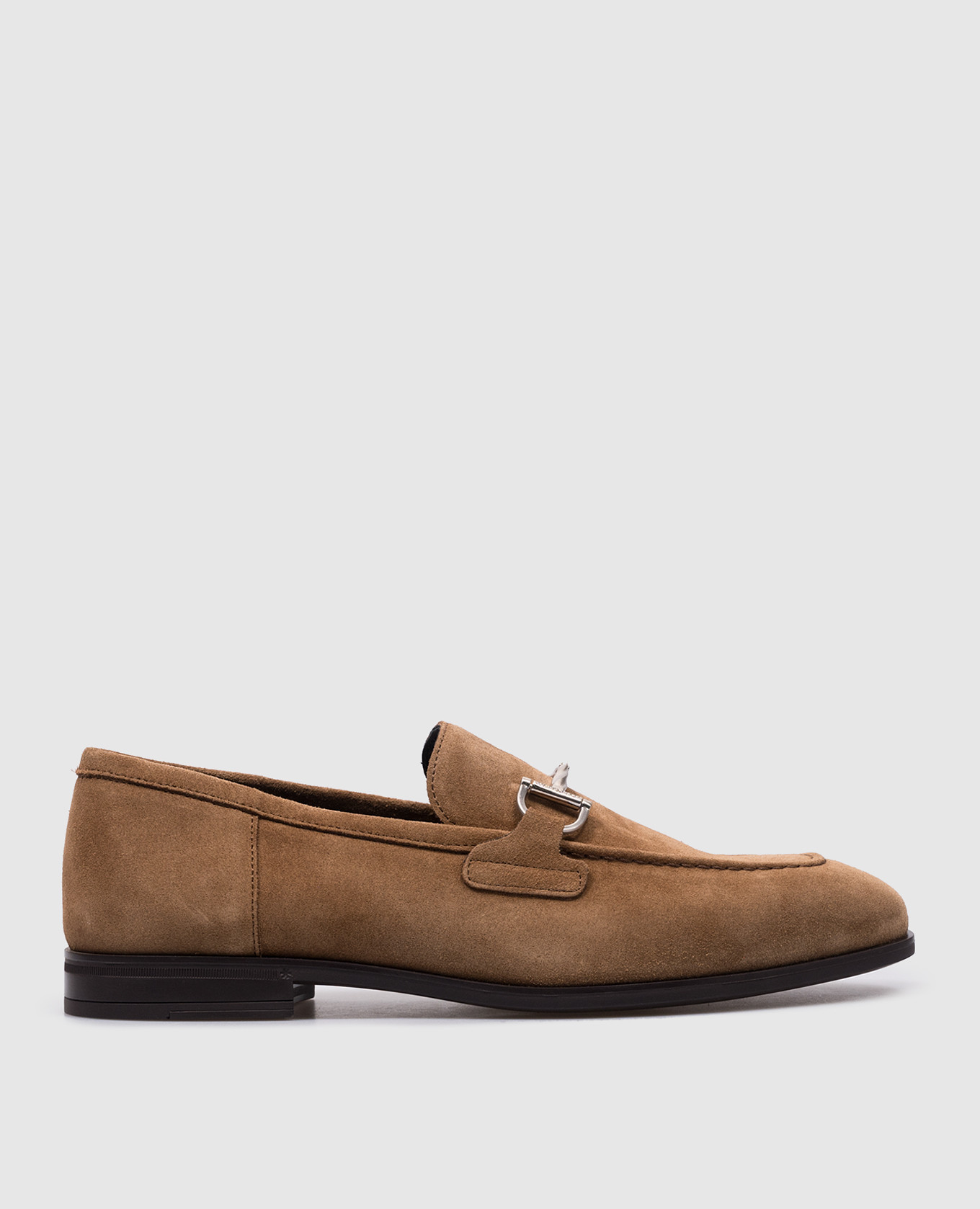 

SIMON TWISTBIT brown suede loafers Stuart Weitzman