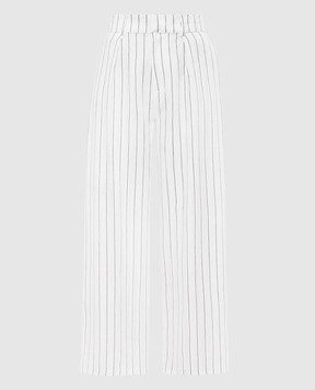Faithfull Ida Trani white striped linen pants FF2784TRS