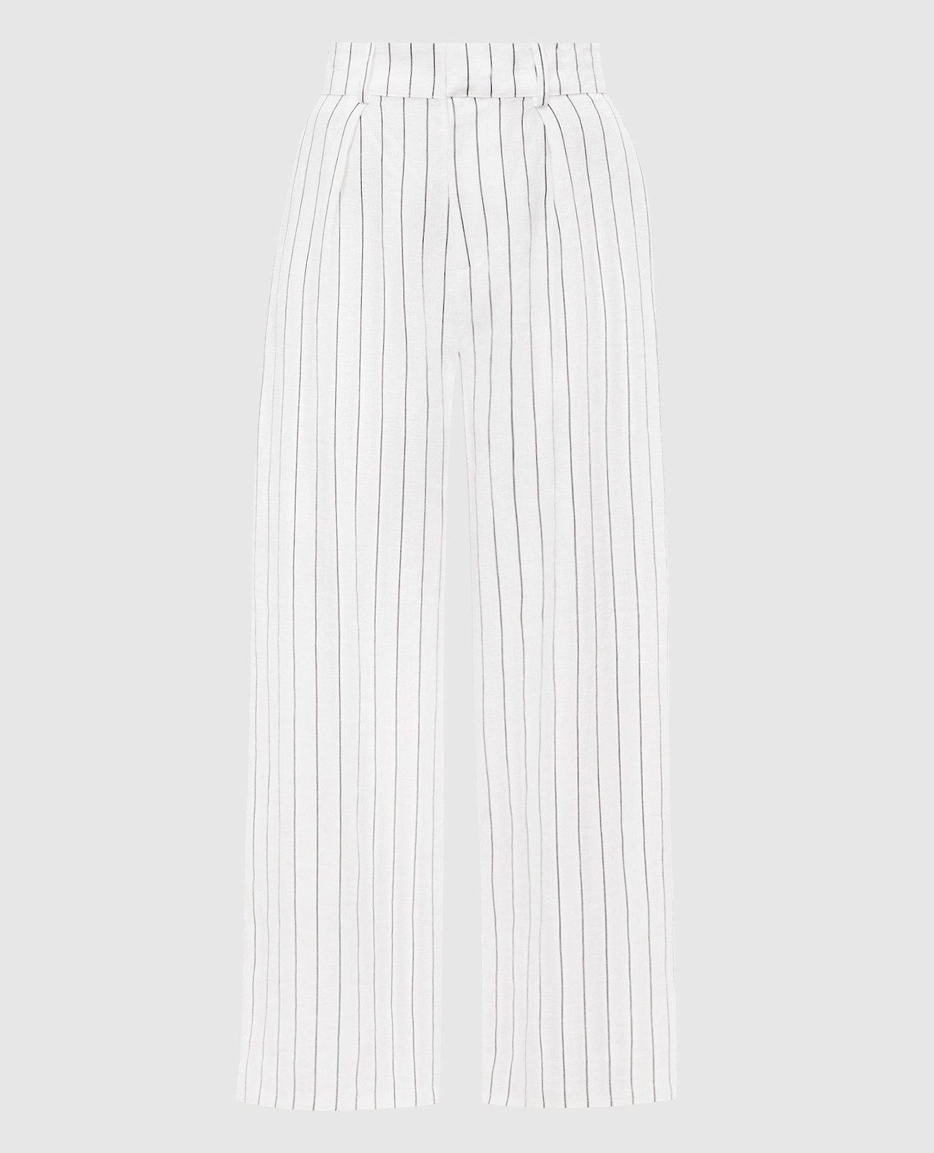Ida Trani white striped linen pants Faithfull