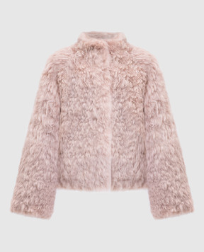 Simonetta Ravizza Pink reversible sheepskin coat Pea R F05JA371H31