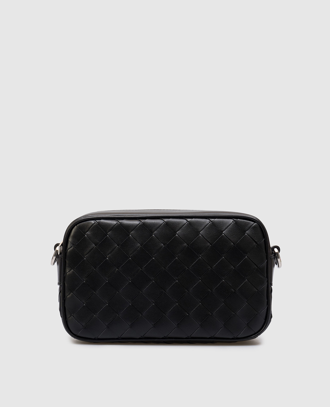 

Black leather bag with Intrecciato weave Bottega Veneta