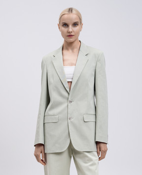 Maison Margiela MM6 Green jacket with slits S62BN0108M35451