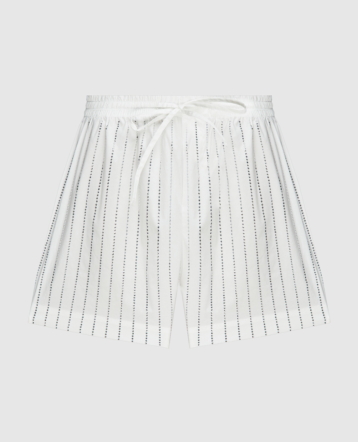 White shorts with crystals giuseppe di morabito milano