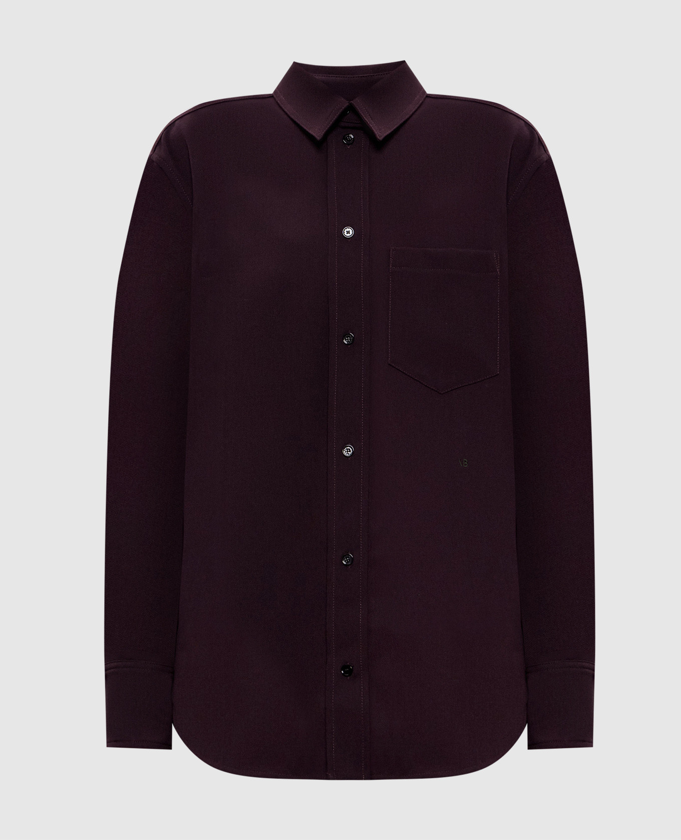 Burgundy shirt with wool Victoria Beckham
