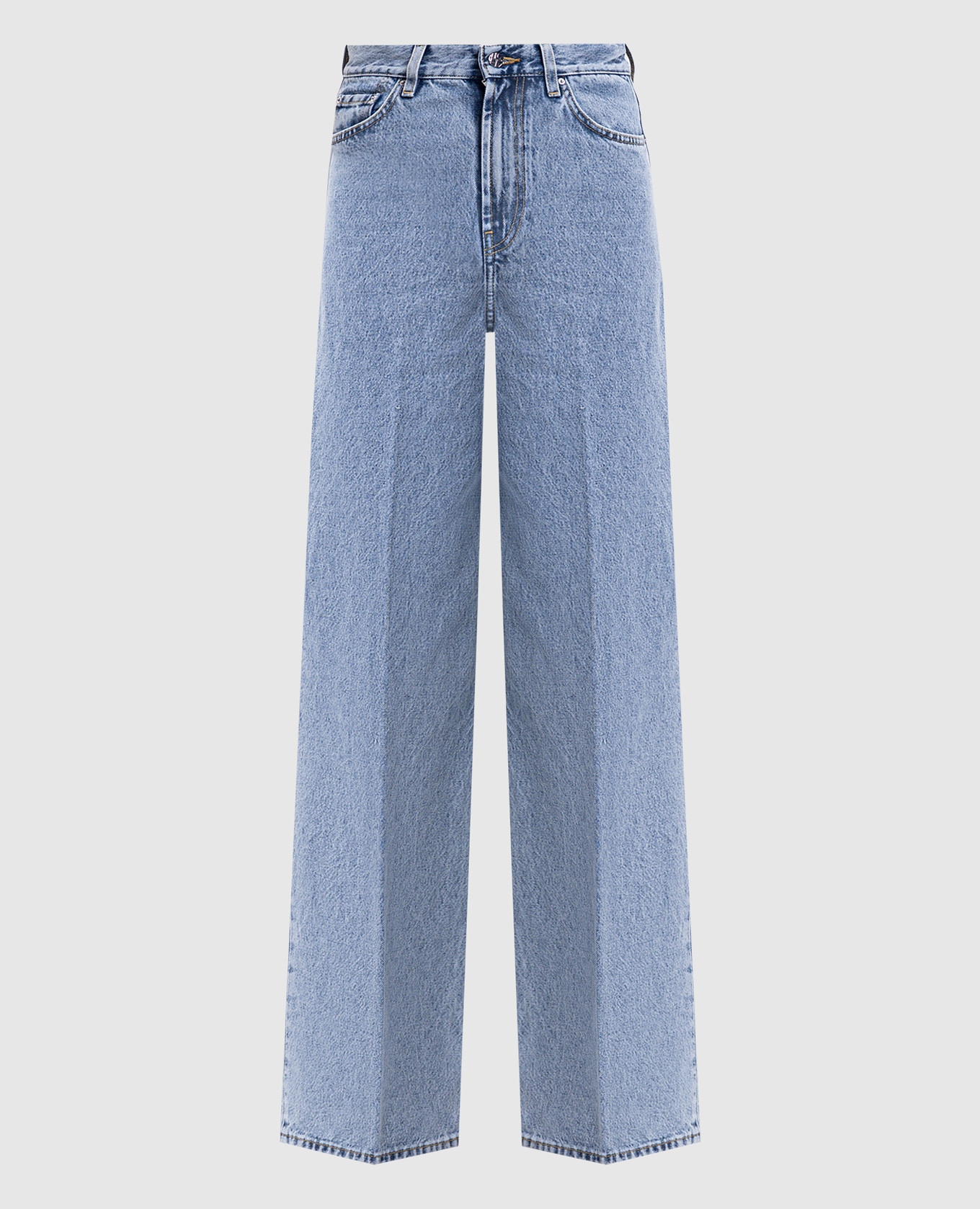 

Blue jeans with logo patch Toteme, Light blue