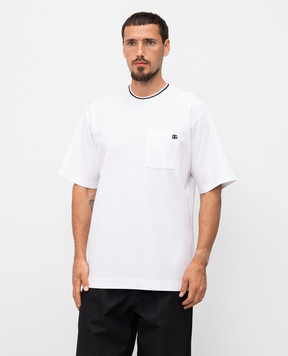 Dolce&Gabbana White T-shirt with logo G8ST3ZHU7UT