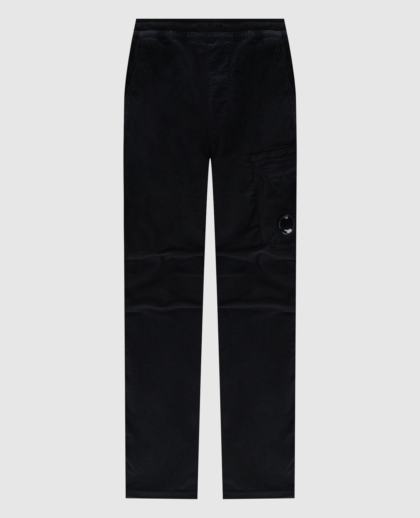 Black logo cargo pants C.P. Company