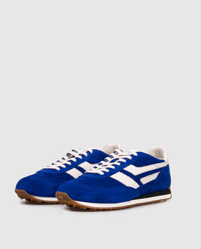 Tom Ford MICK blue suede sneakers J1511LCL046N