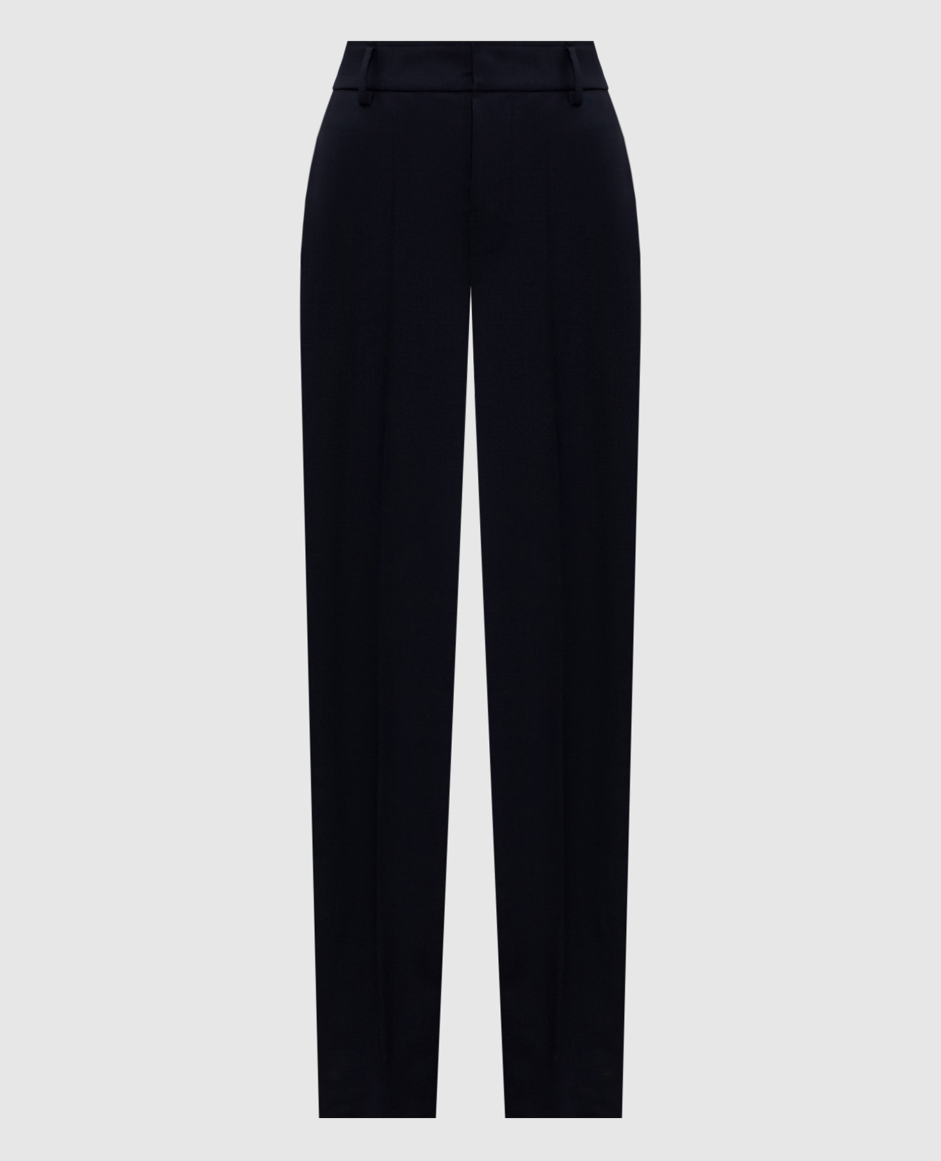 Blue wool pants with monil chain Brunello Cucinelli