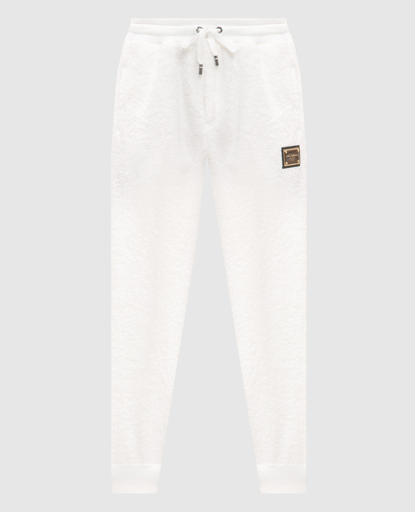 White logo joggers dolce&gabbana