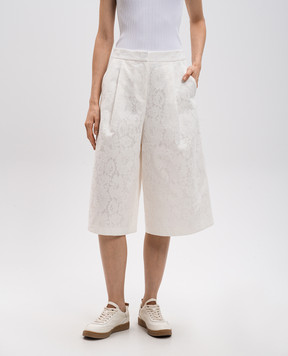 Juun.j White lace shorts JW5325W041
