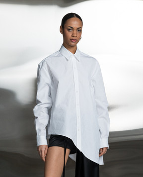 SSHEENA CANOTTA white shirt with a reaper effect 24SSCANOTTATS24003