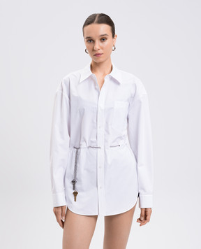 Alexander Wang White long shirt with chain 1WC3251101