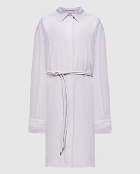 Max Mara Sportmax EOLIE grey silk shirt dress EOLIE