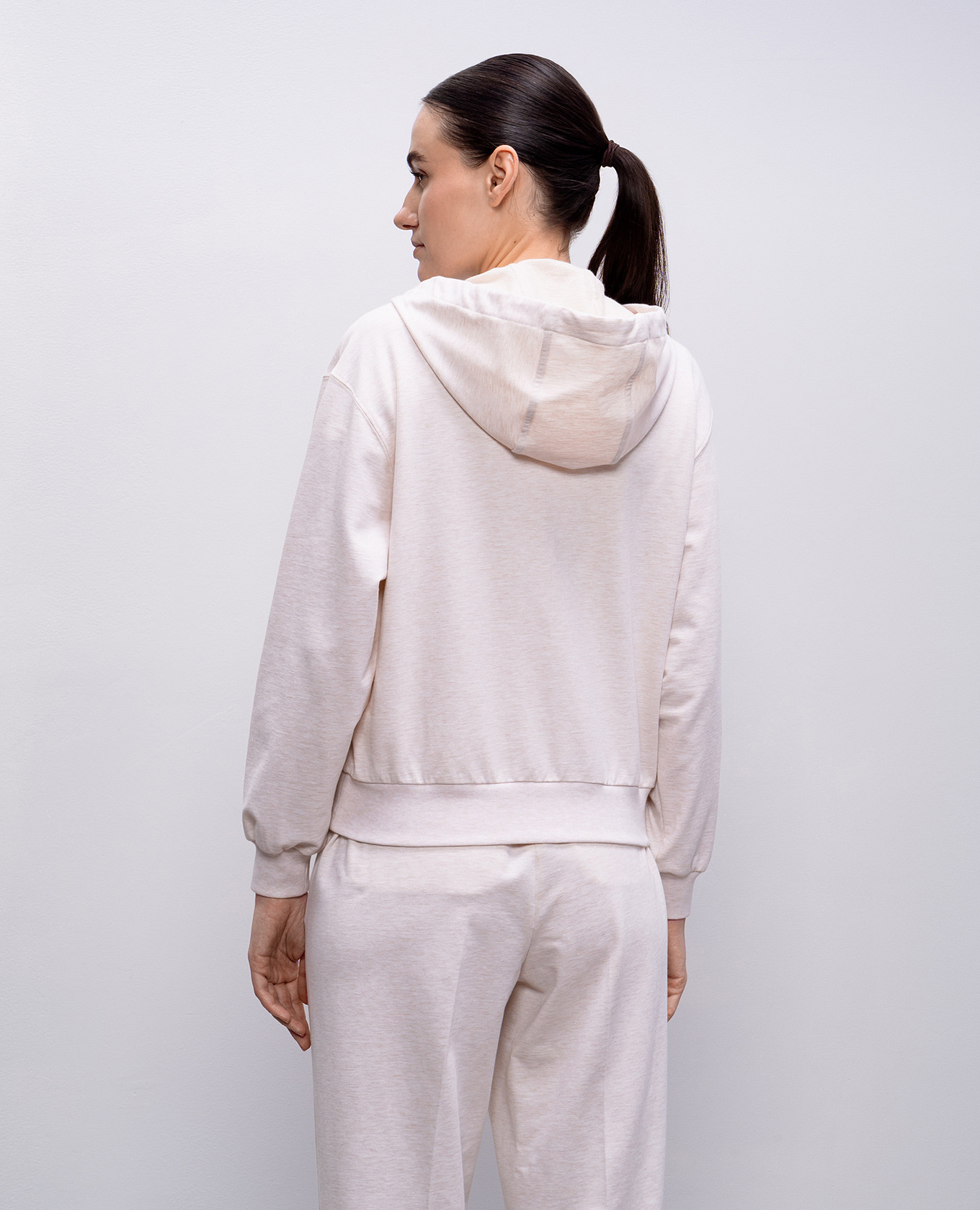 Beige melange sports jacket Peserico 4