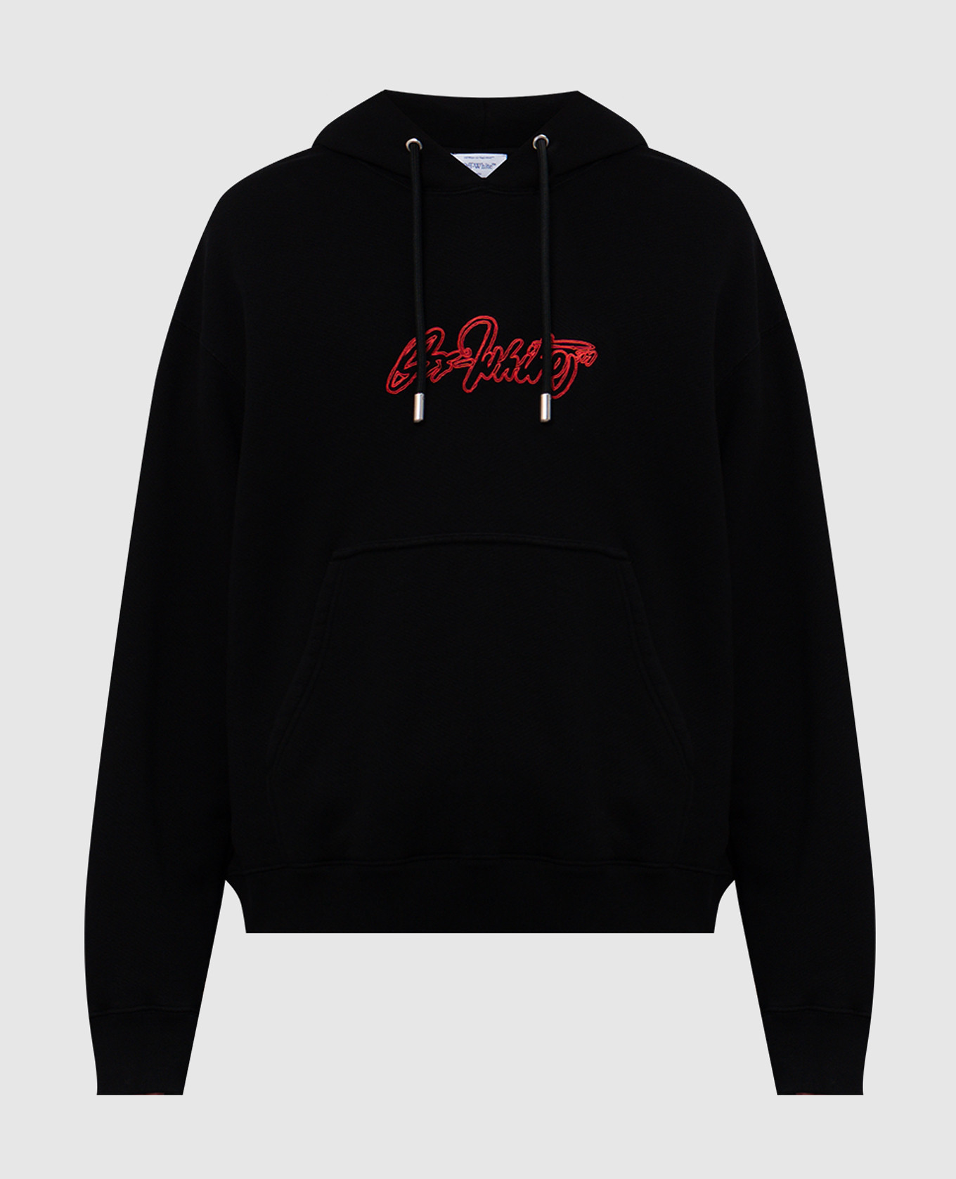 

Black hoodie with logo embroidery Off-White