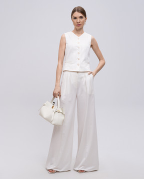 Max Mara White MIRELLA patterned vest MIRELLA