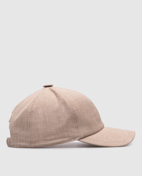 Stefano Ricci Beige cap made of linen, wool and silk MCV510006EB127HA