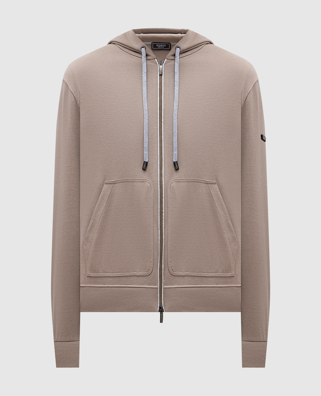 

Beige sports jacket with logo Peserico