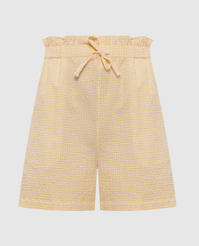 Woolrich Yellow checked shorts CFWWSH0051FRUT4070