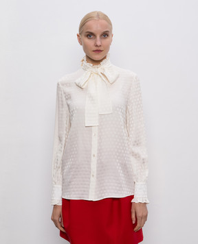 Valentino White patterned silk blouse 7B3AB7T89HT
