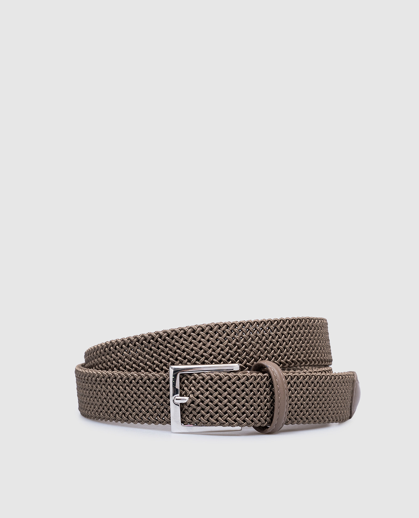 

Khaki woven belt Kiton