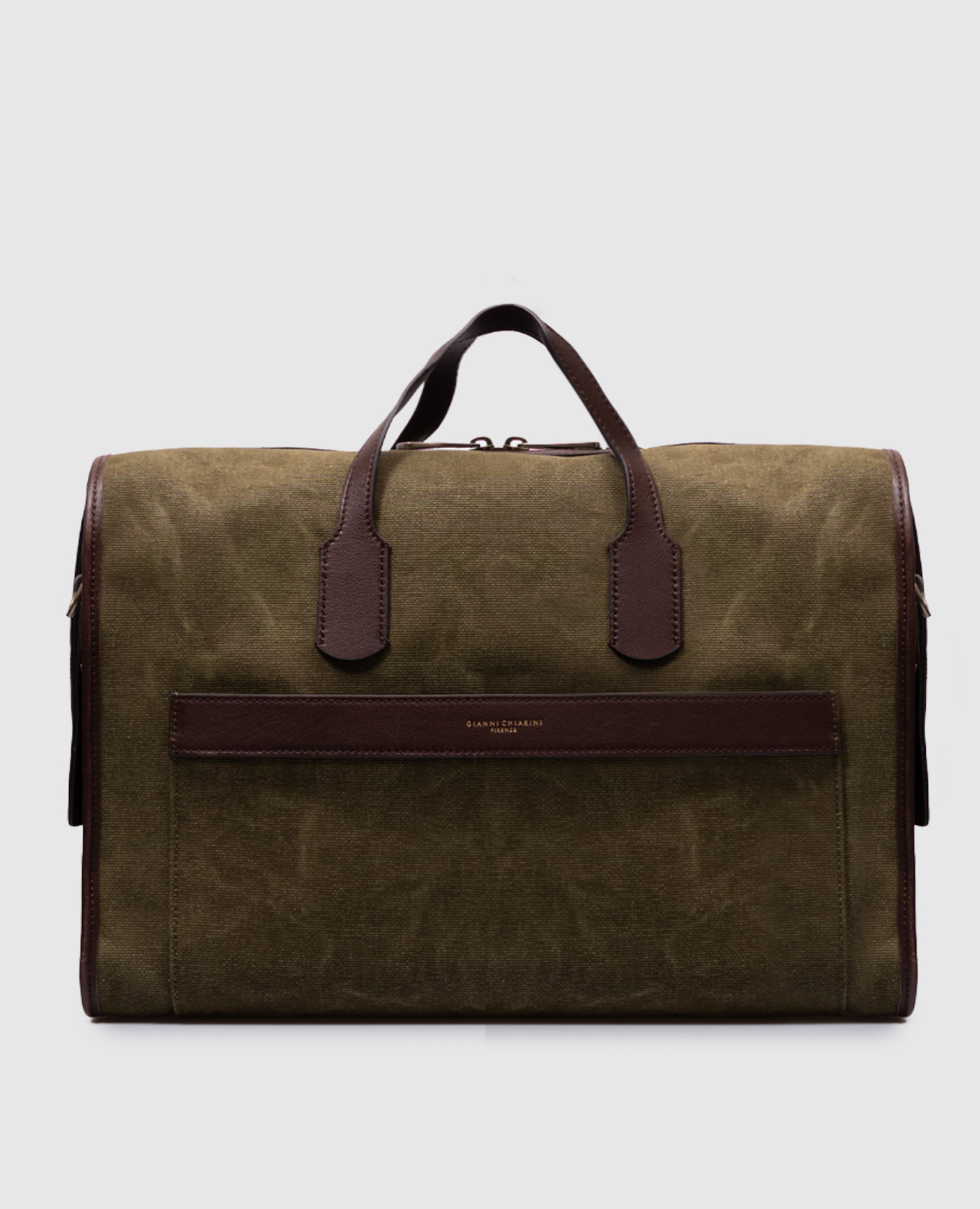 

Berlino green travel bag with logo Gianni Chiarini