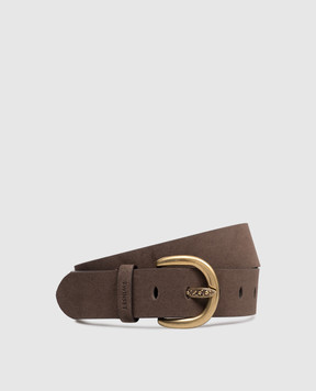 Twinset Brown suede belt 252TO5300