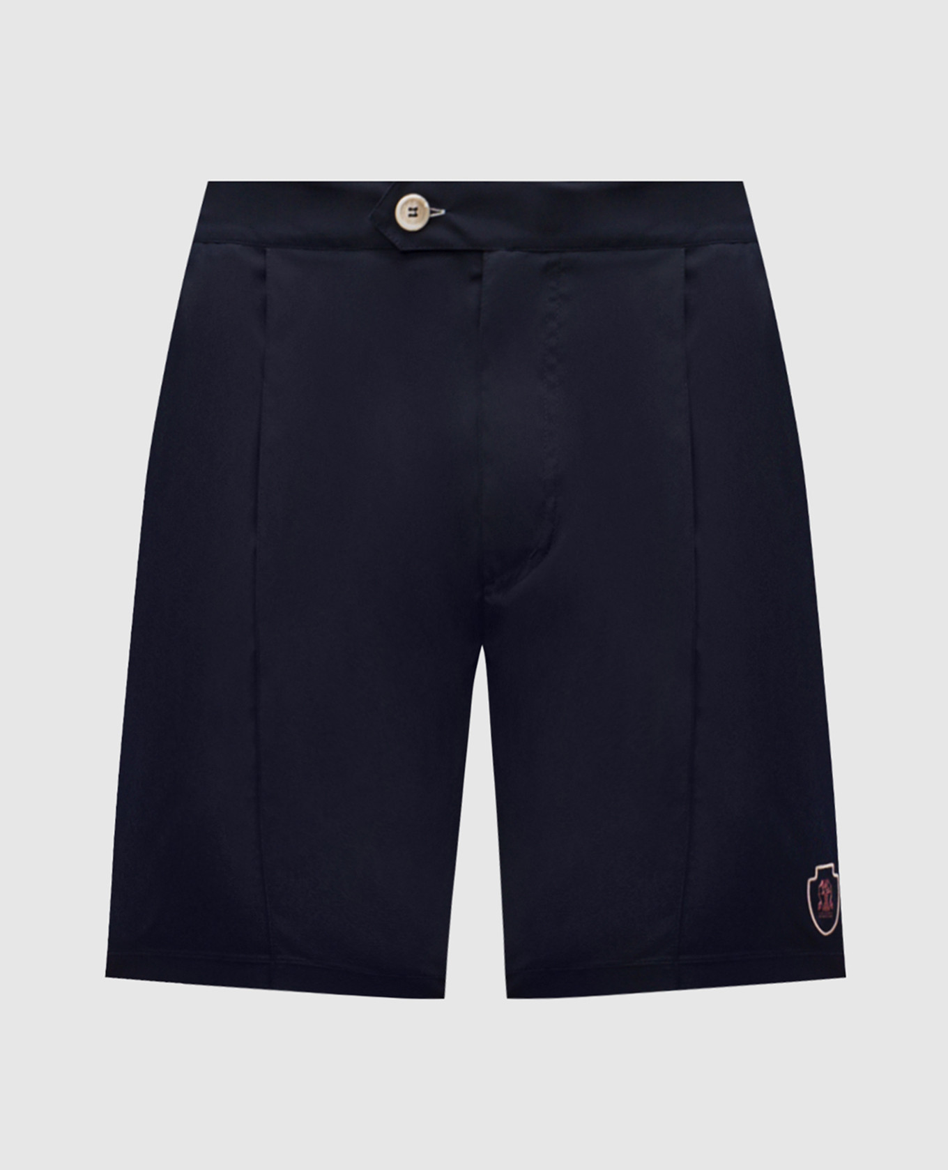 

Blue shorts with emblem Brunello Cucinelli