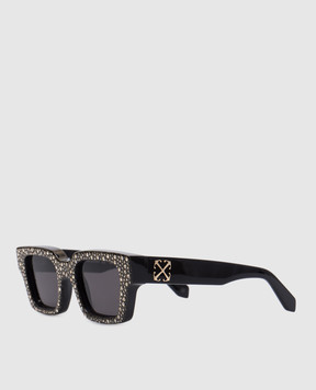 Off-White Virgil Gold Black Crystal Sunglasses OERI126C99PLA001