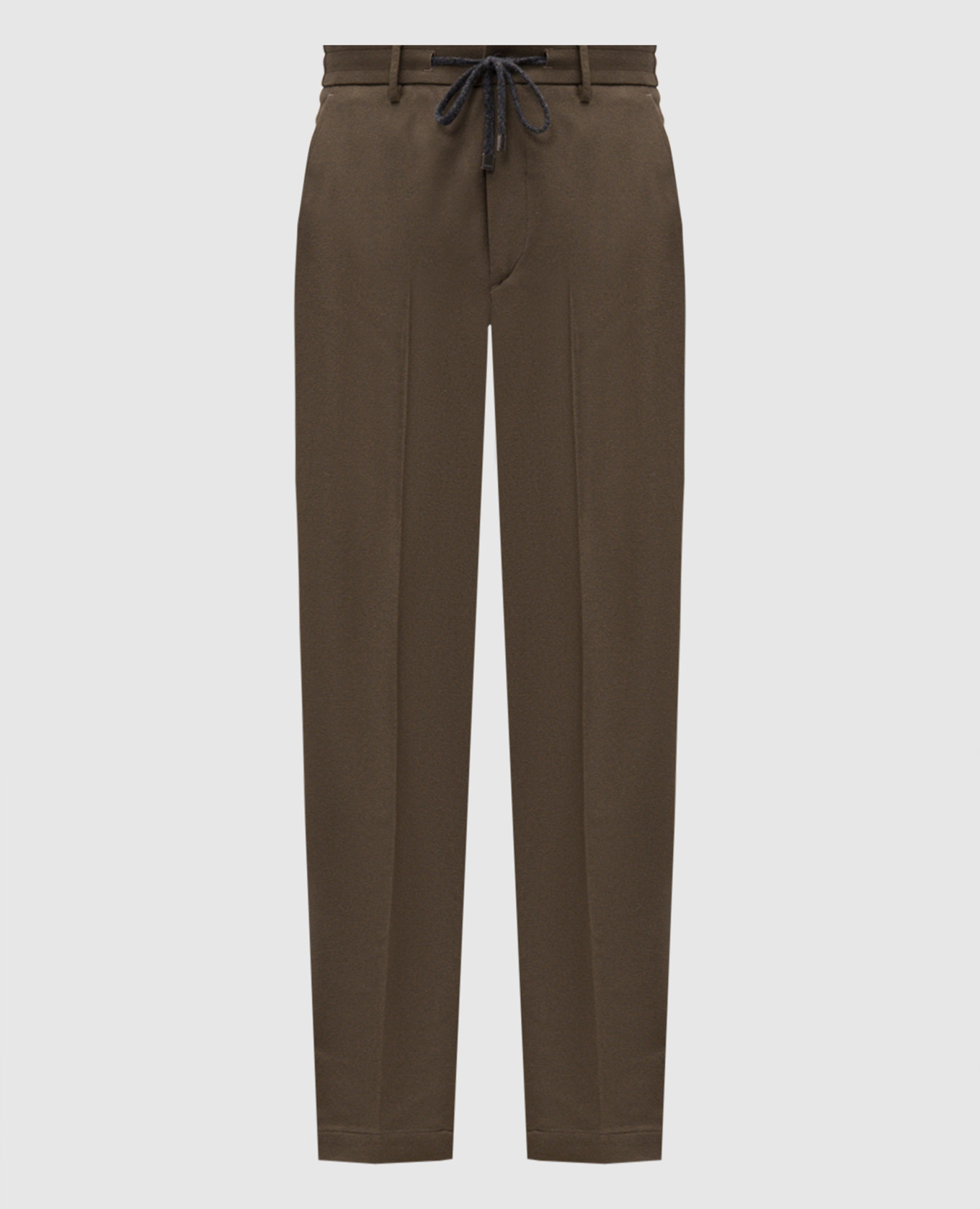 Brown wool pants Peserico
