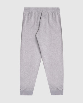 Dolce&Gabbana Kids' grey melange joggers with logo L5JPG2G7PDU812+