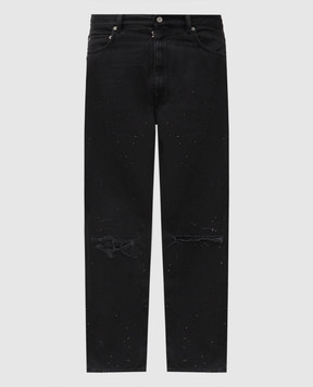 Maison Margiela MM6 Black jeans with holes SH2LA0016M30011