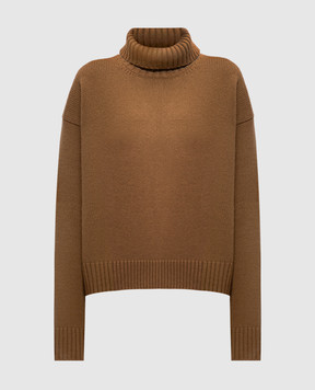 Jil Sander Brown sweater with cashmere J02GP0035J13203
