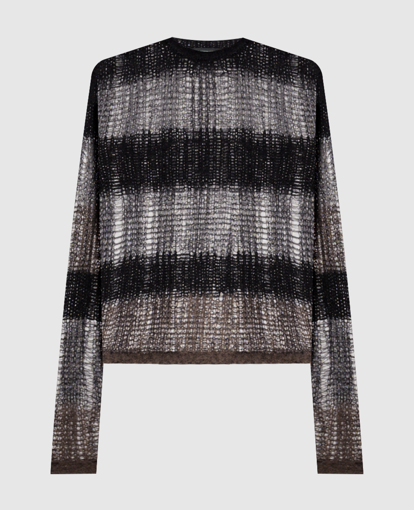 Black Poliet alpaca wool sweater Ann Demeulemeester