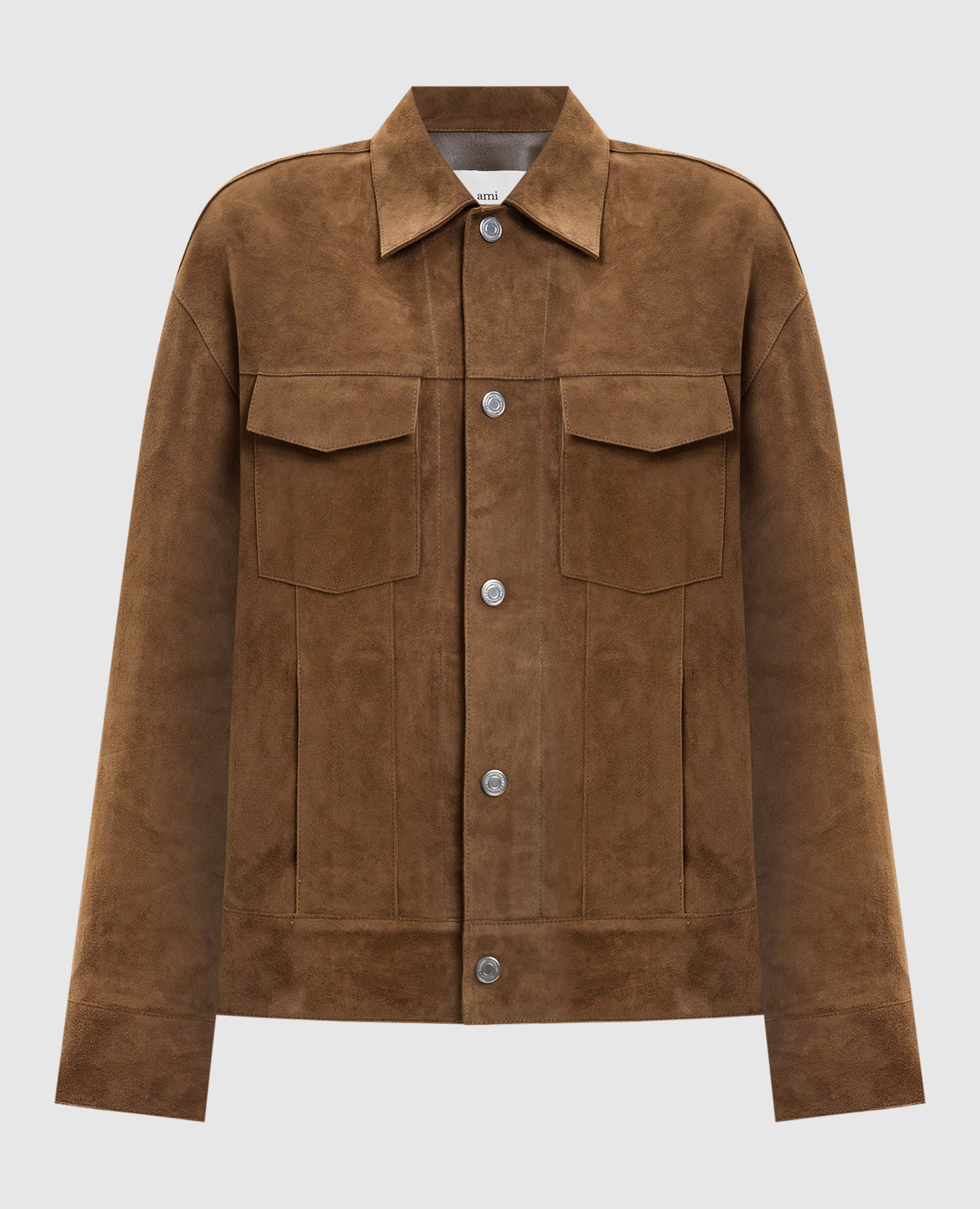 

Brown suede jacket Ami Paris