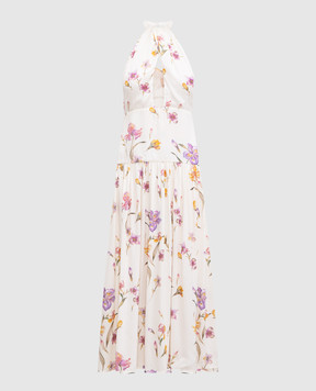Twinset White floral print midi dress 251TP2771