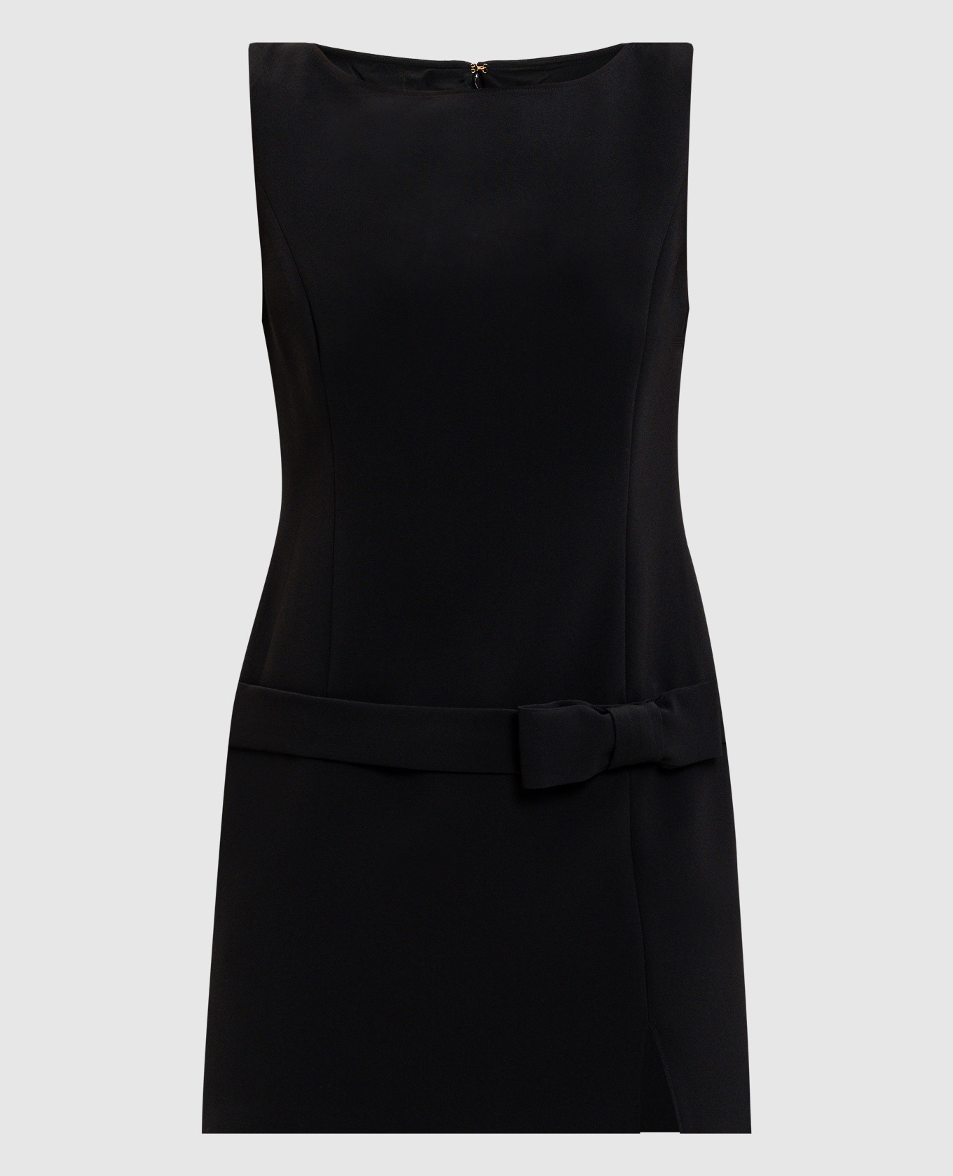 Black mini dress with logo Twinset