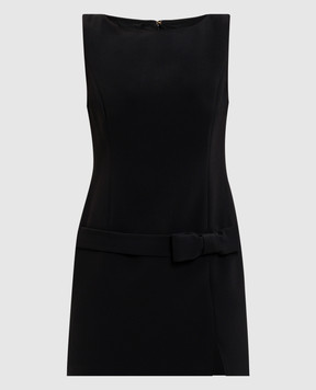 Twinset Black mini dress with logo 252TP2306