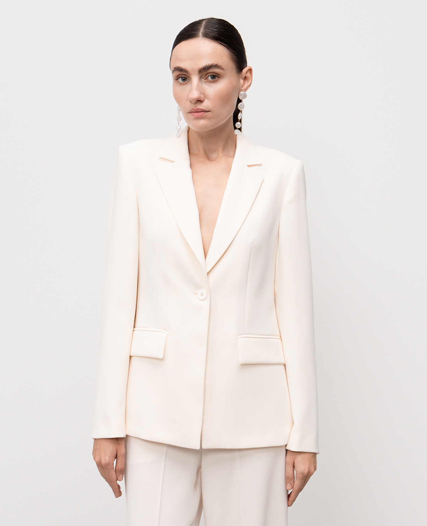 

White jacket with logo Twinset