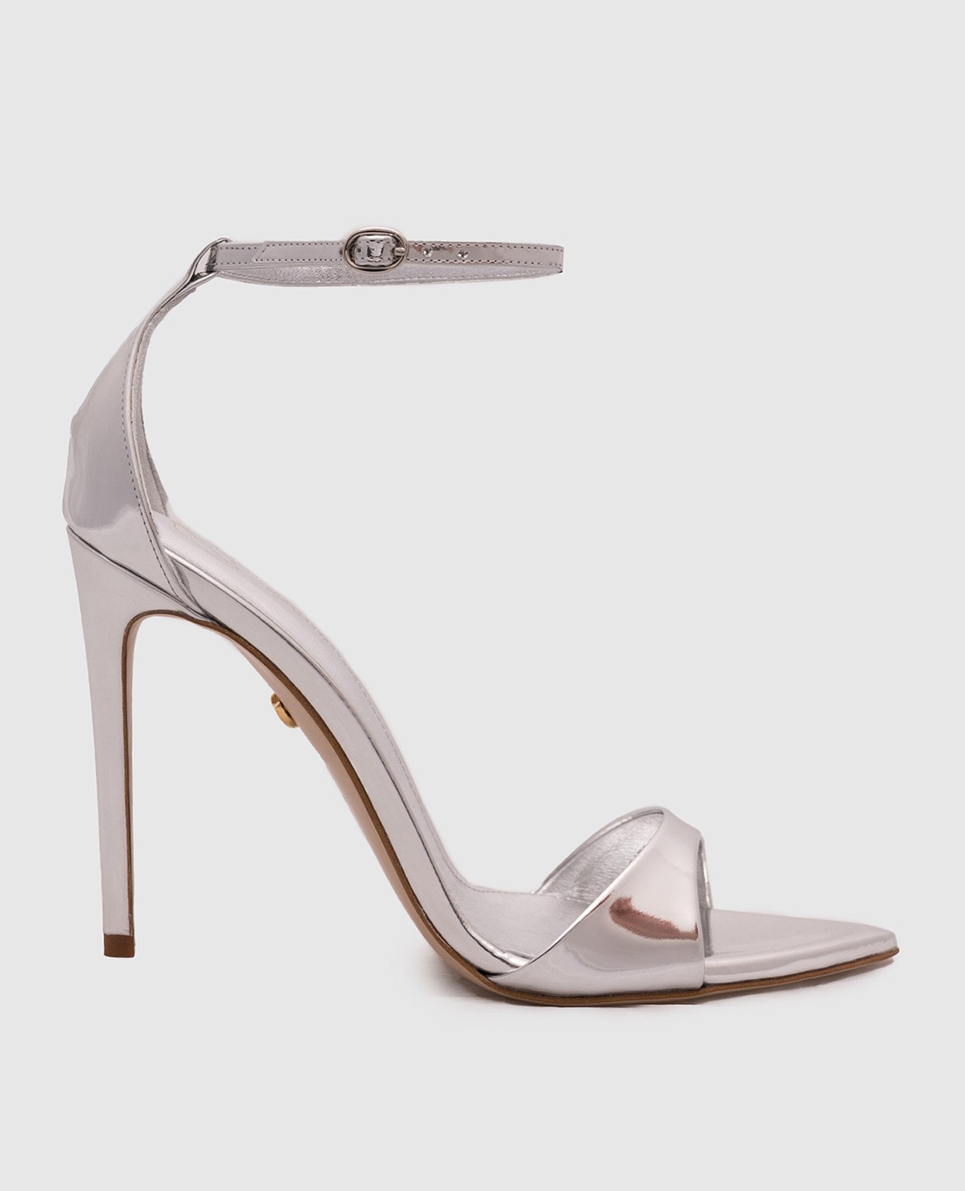 

Silver leather sandals Babe Pay Pls