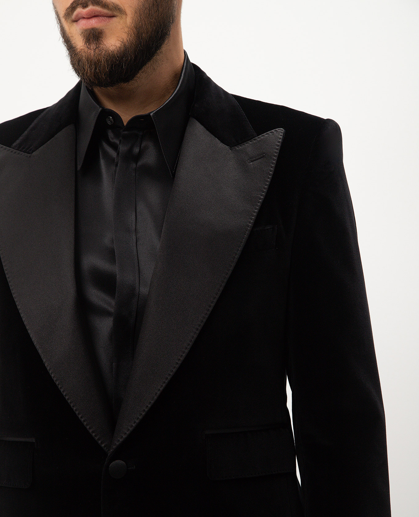 Black velvet jacket Dolce&Gabbana 5
