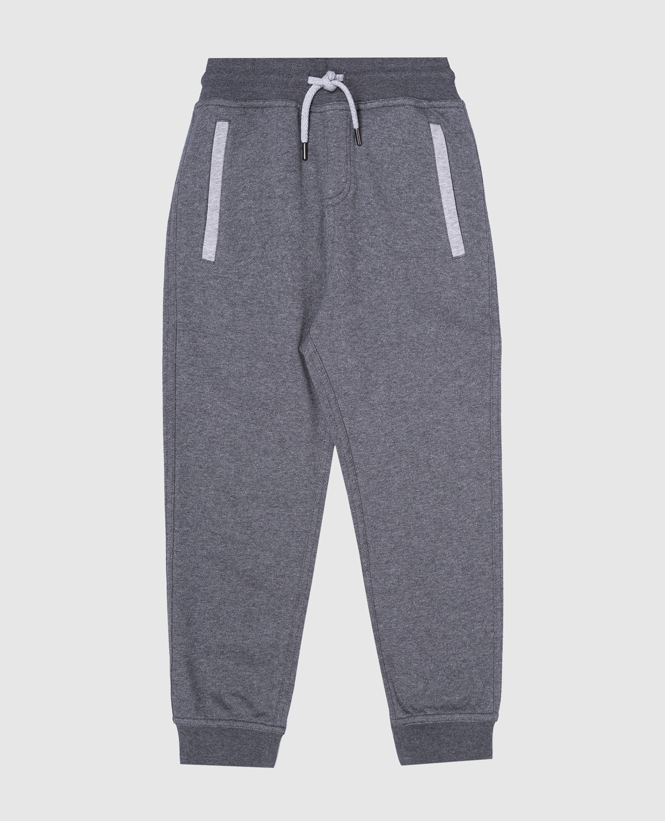 Children's gray joggers brunello cucinelli