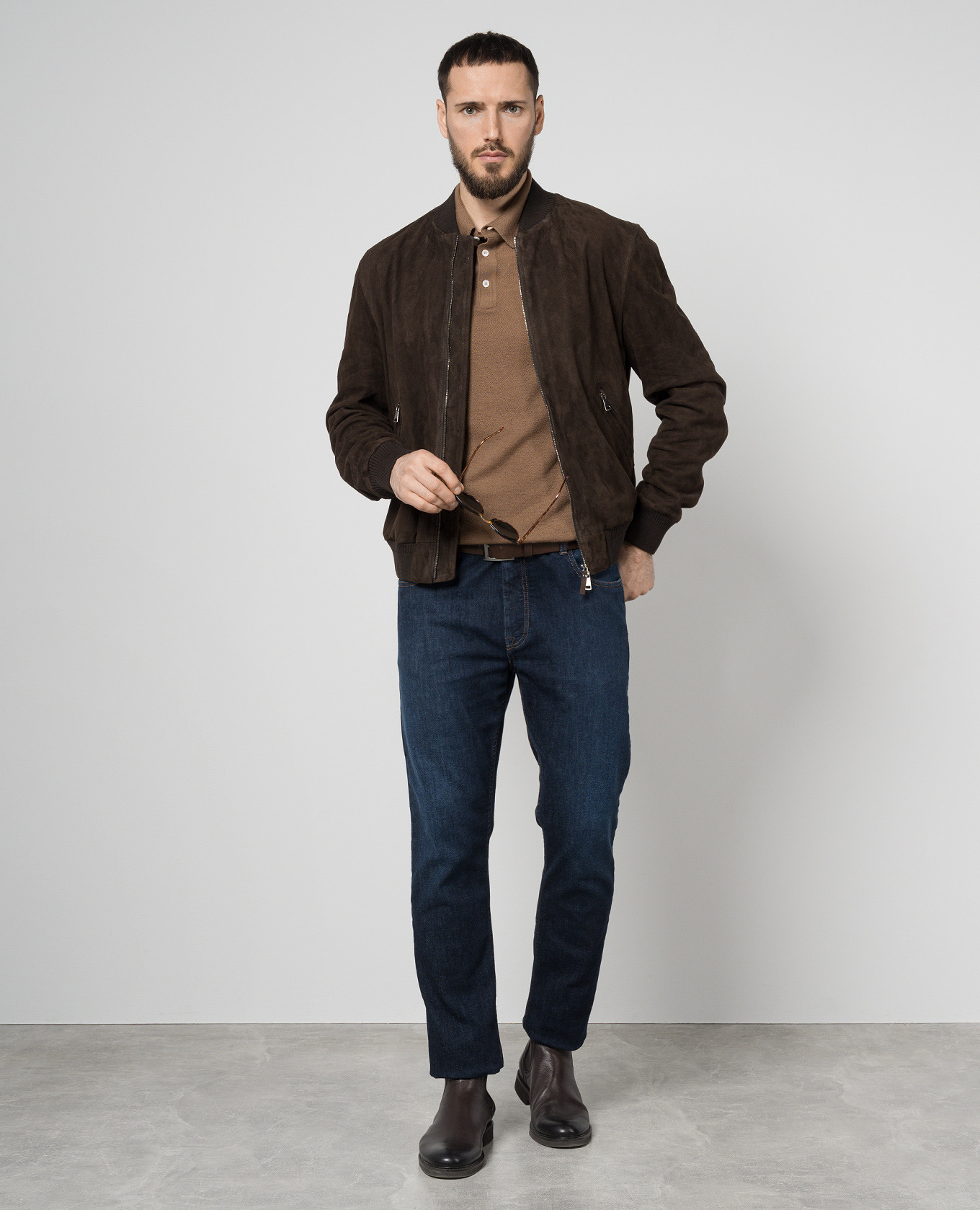 

Brown wool polo shirt Cashmere&Whiskey