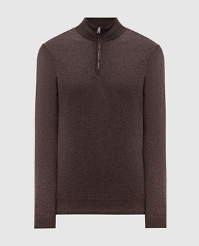 Cashmere&Whiskey Brown cashmere jumper MU8661312341R
