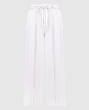 Peserico Beige linen pants P04087A02600