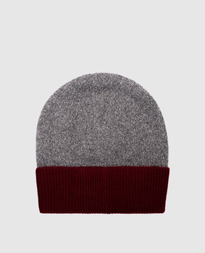 Givenchy Grey cashmere hat with logo 710009322001