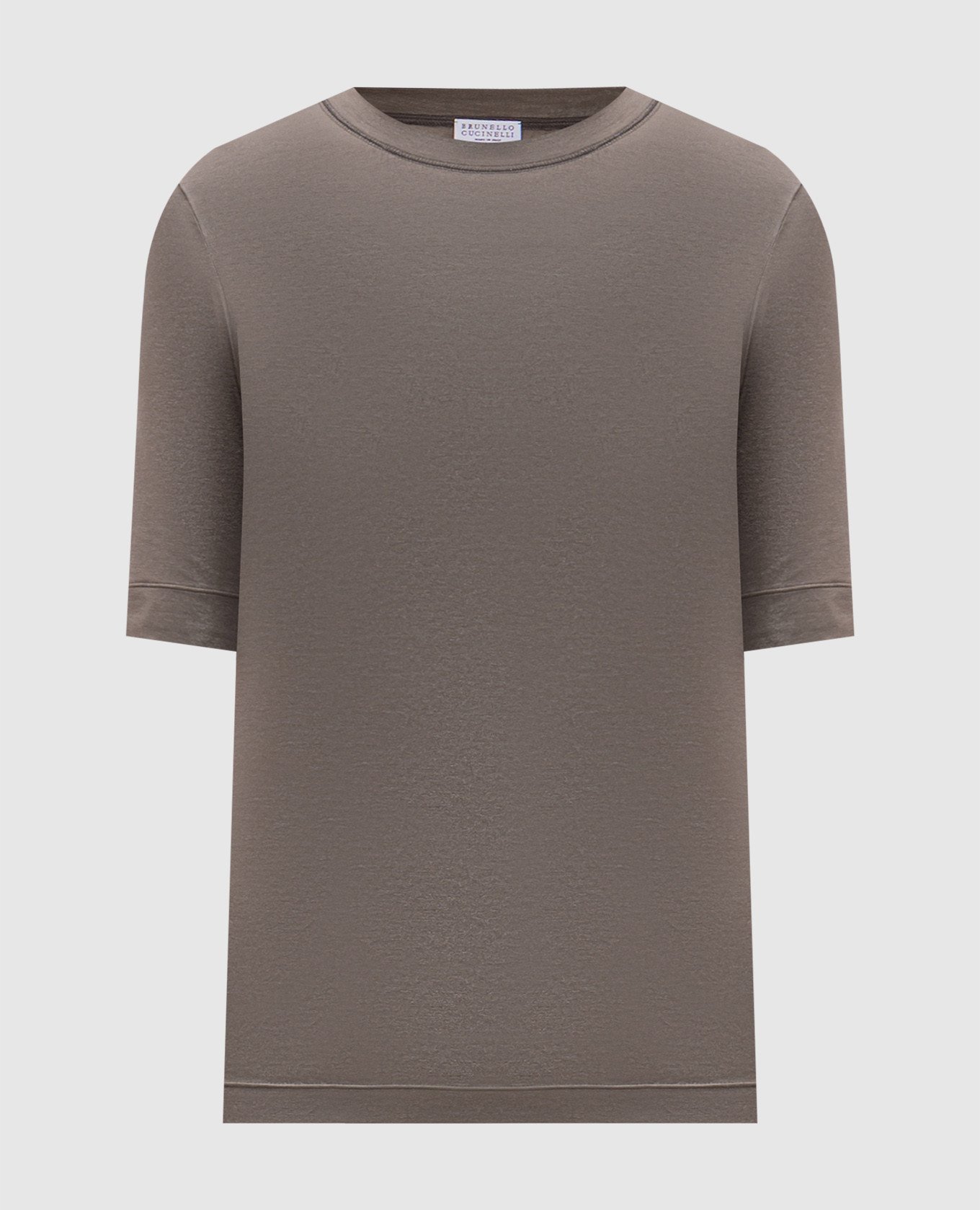 

Khaki top with monil chain Brunello Cucinelli