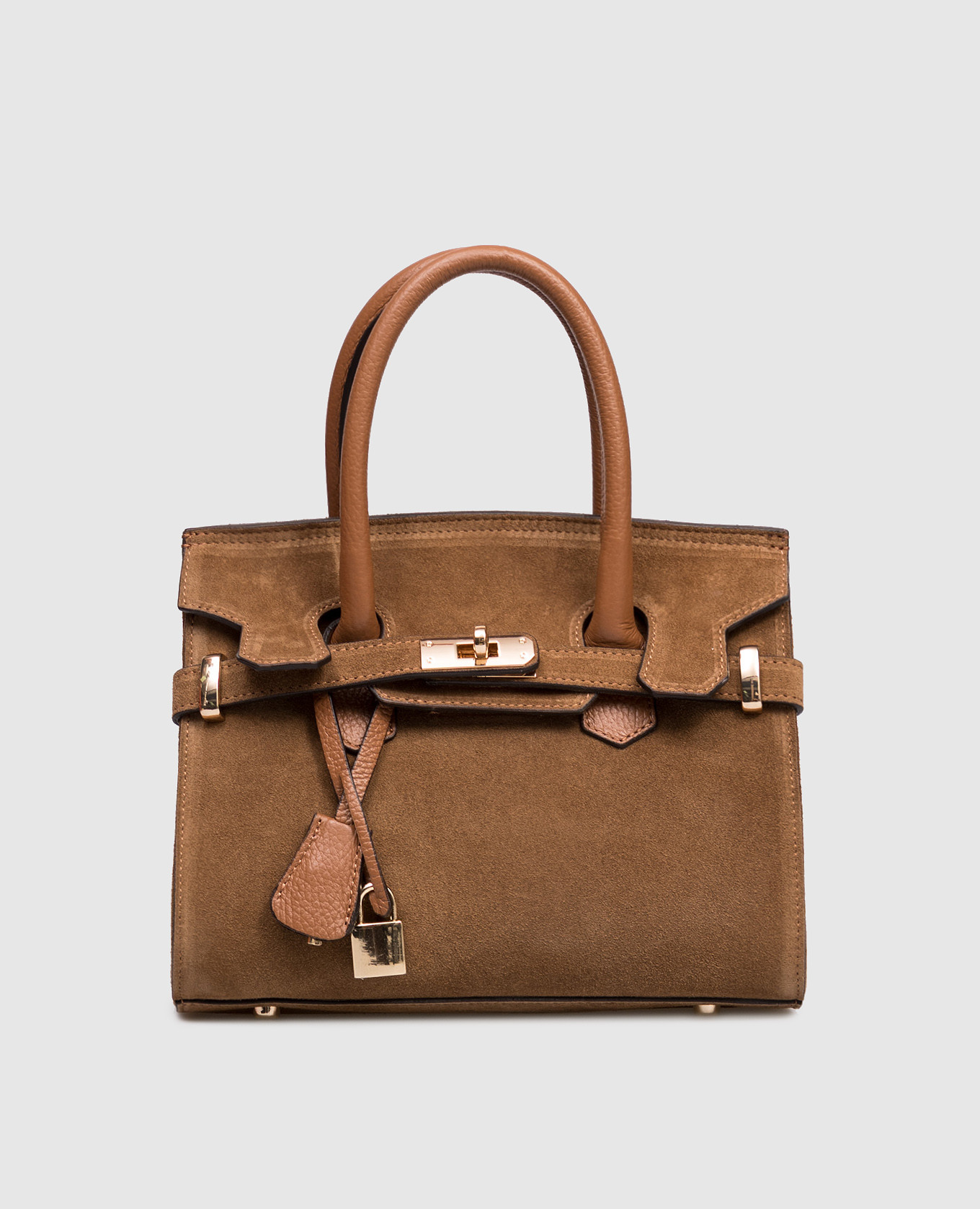 

Brown suede bag with cover Gianni Notaro