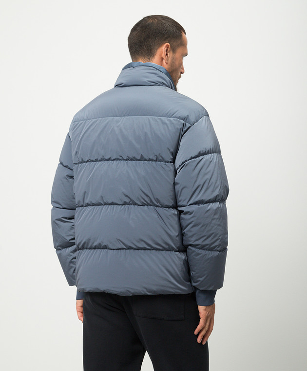 C.P. Company - Blue Nycra-R down jacket with logo patch C.P. Company - Blue Nycra-R down jacket with logo patch